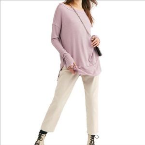 NWT Free People NorthShore Thermal Knit Tunic Top